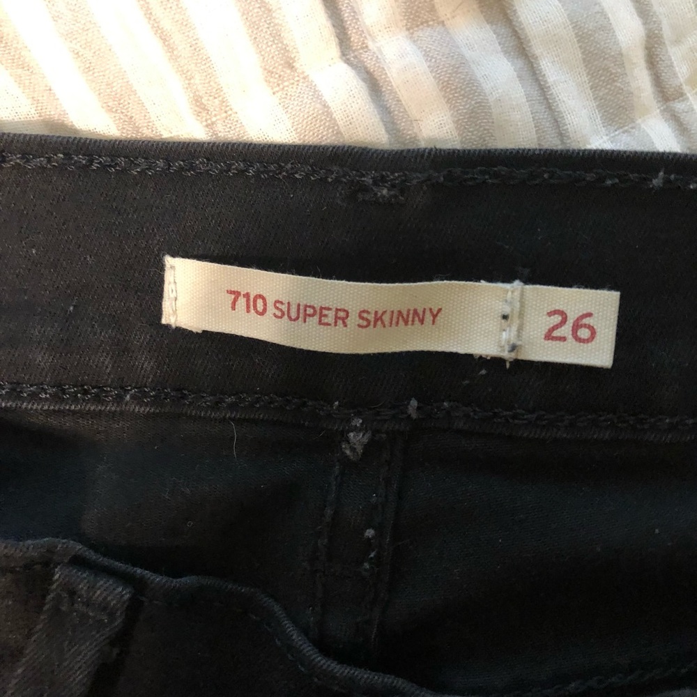 Levi’s 710 super skinny sz 26 - Picture 3 of 4